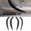Car Inner Door Armrest Pull Handle Cover Grab Panel Outer Cover for  3 Series F35 2012-2018 Bright Black 5