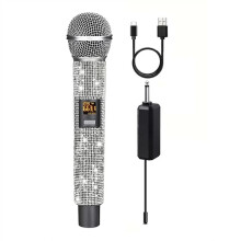 Professionele Draadloze Microfoon met Type-C-Oplaadpoort, Geschikt voor Thuis, KTV, VHF, Podium, Karaoke, Draadloze Dynamische Microfoon