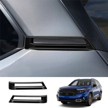 Car Rear Window C Pillar Trim Cover for Forester 2025 Door Outer Pillar Garnish Trim Panel Black