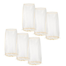 6 Bolsas para Guardar Pelucas, Ajustables, con Cordón, Organizador de Viaje Portátil para Protegerlas del Polvo y la Suciedad, Color Beige.