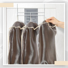 6 Pcs Wig Storage Bags Adjustable Wig Bag with Drawstring Portable Travel Organizer for Keep From Dirt Dust Beige