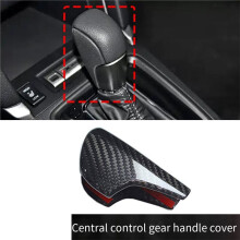 Real Carbon Fiber Car Console Gear Knob Cover for Forester 2016-2019 Car Trim Cover Parts