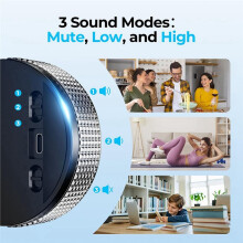 Magnetischer Küchentimer für das Kochen, Großer Digitaler Countdown-Timer mit 3 Voreingestellten Alarmen Von 5/15/25 Minuten