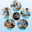 Magnetic Kitchen Timer for Cooking, Building Large Display Digital Countdown Timer, 3 Preset 5/15/25 Mins Loud Alarm 6