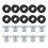 10pcs Motorcycle M6 Rubber Grommets Bolt for  for   Fairing Shock Absorption Buffer Rubber Ring 2