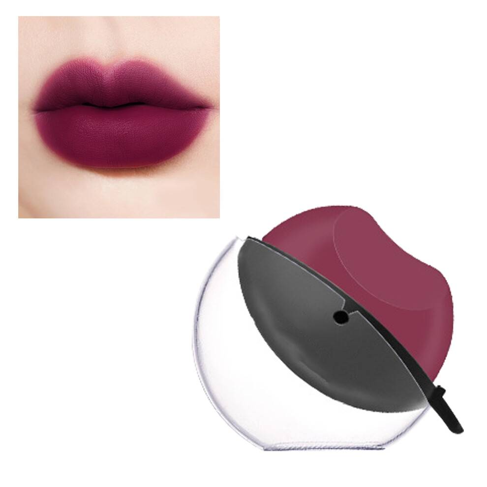 Purple Lazy Lipstick Matte Waterproof Lipstick For Women,