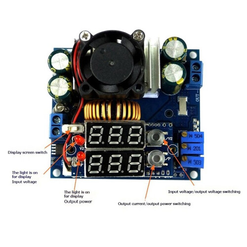 9-50V 15A Adjustable Buck Module Solar MPPT Buck Charging Module Step Down Charger Without Display 2