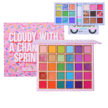 Tintark 30 Color Eyeshadow Palette Vegan Matte Metallic Glitter Long Lasting Waterproof Pigment