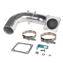 Car Modification 3 Inch Exhaust Pipe Kit Intake Pipe Kit for 5.9L 1994-1998 Red