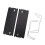 Udendørs klapbord aluminium sort 30x21cm 3