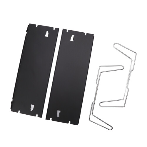 Udendørs klapbord aluminium sort 30x21cm 2