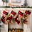 Cloth Christmas Stocking47x21cm Multicolour with 8