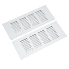 Aluminum Alloy Rectangular Vent Cover 80x200mm for Cabinets & RV