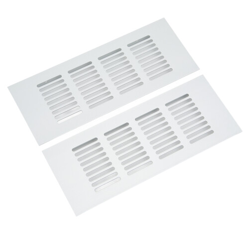 Aluminum Alloy Rectangular Vent Cover 80x200mm for Cabinets & RV