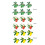 Servietringe i frugtlegering 4,3 cm, 6 stk. 5