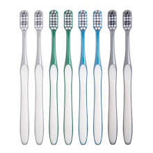 Travel Toothbrush Set for Men, 8PCS Manual Large Head, Compact Design with Ergonomic Grip for Travel and Home