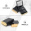 Empty Eyeshadow Palette with Mirror, 4 Grid Travel Makeup Compact Case for Eyeshadow Blush 3