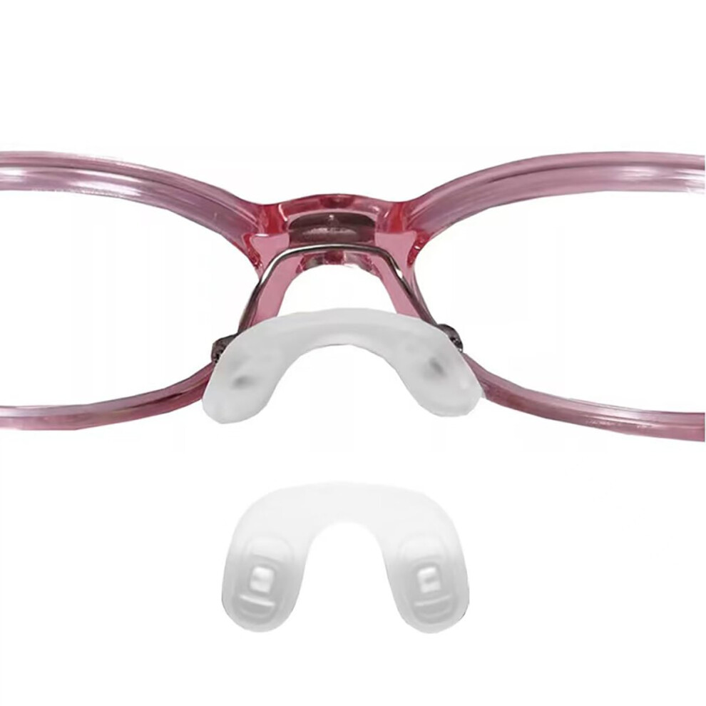 Soft Silicone U Shaped Screw in Nose Pads for Glasses Eyeglasses, Non Slip Cushion Replacement