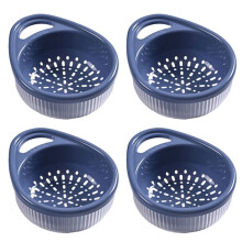 Hollow Drain Basket Kitchen Multifunctional Double-Layer Fruit and Vegetable Portable Basket Kitchen Storage D