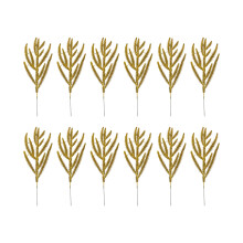 Artificial Pine Picks Gold Pink37x14cm