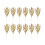 Artificial Pine Picks Gold Pink37x14cm 1