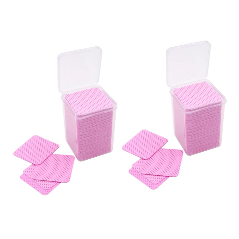 400pcs Disposable Nail Polish Remover Pads for Fast Gel Polish and Glue Residue Cleanup