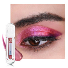 Chrome Eyeshadow Pink Red Multichrome Liquid with Intense Color Shift and Holographic Glitter 04#