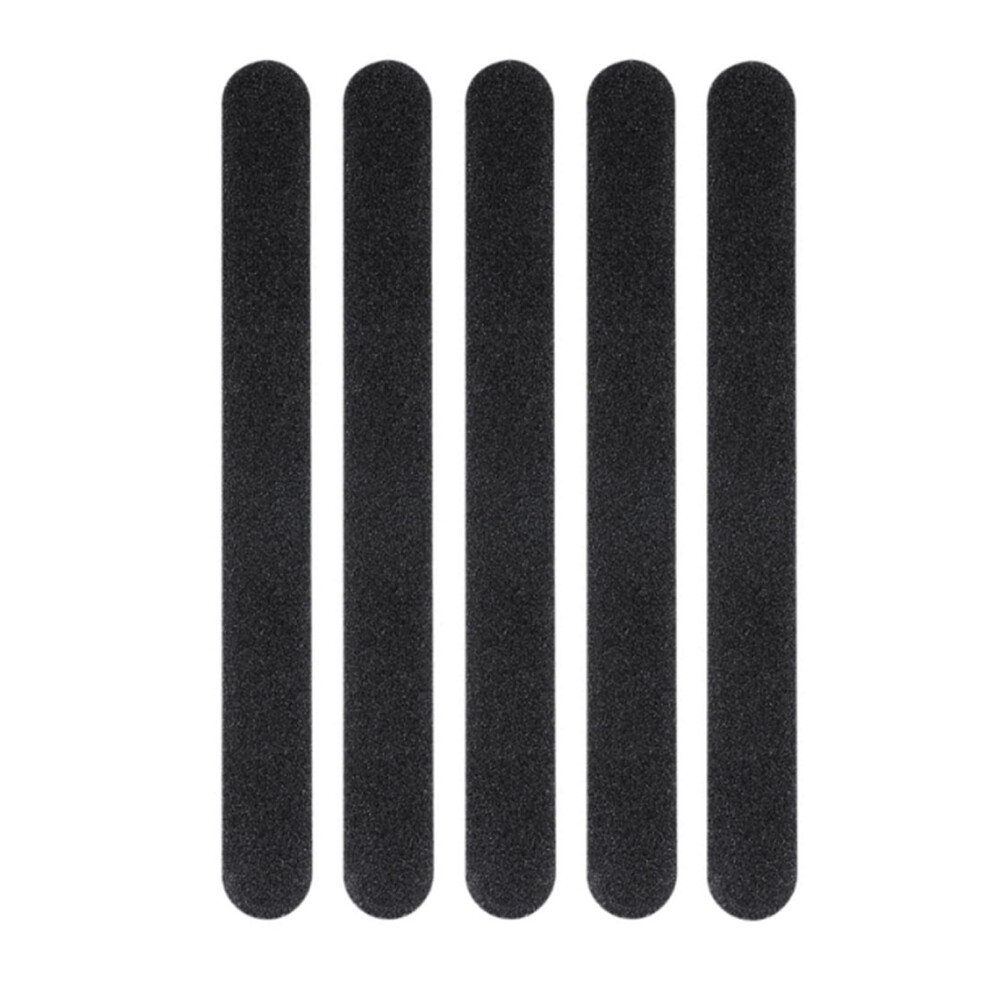 Black Professional Double Sided Nail Files 7 Inch Emery Boards Pack Of 10 Salon Quality