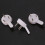 80 Pcs Plastic Heavy Wall Picture Frame Hooks Hangers 3-Pin Small White 5