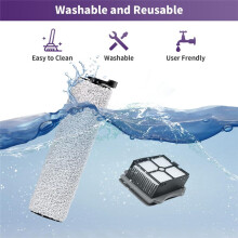 Kit de Rouleaux de Brosse et de Filtres de Remplacement pour Aspirateur Sec et Humide Sans Fil IFloor 3 et IFloor One S3