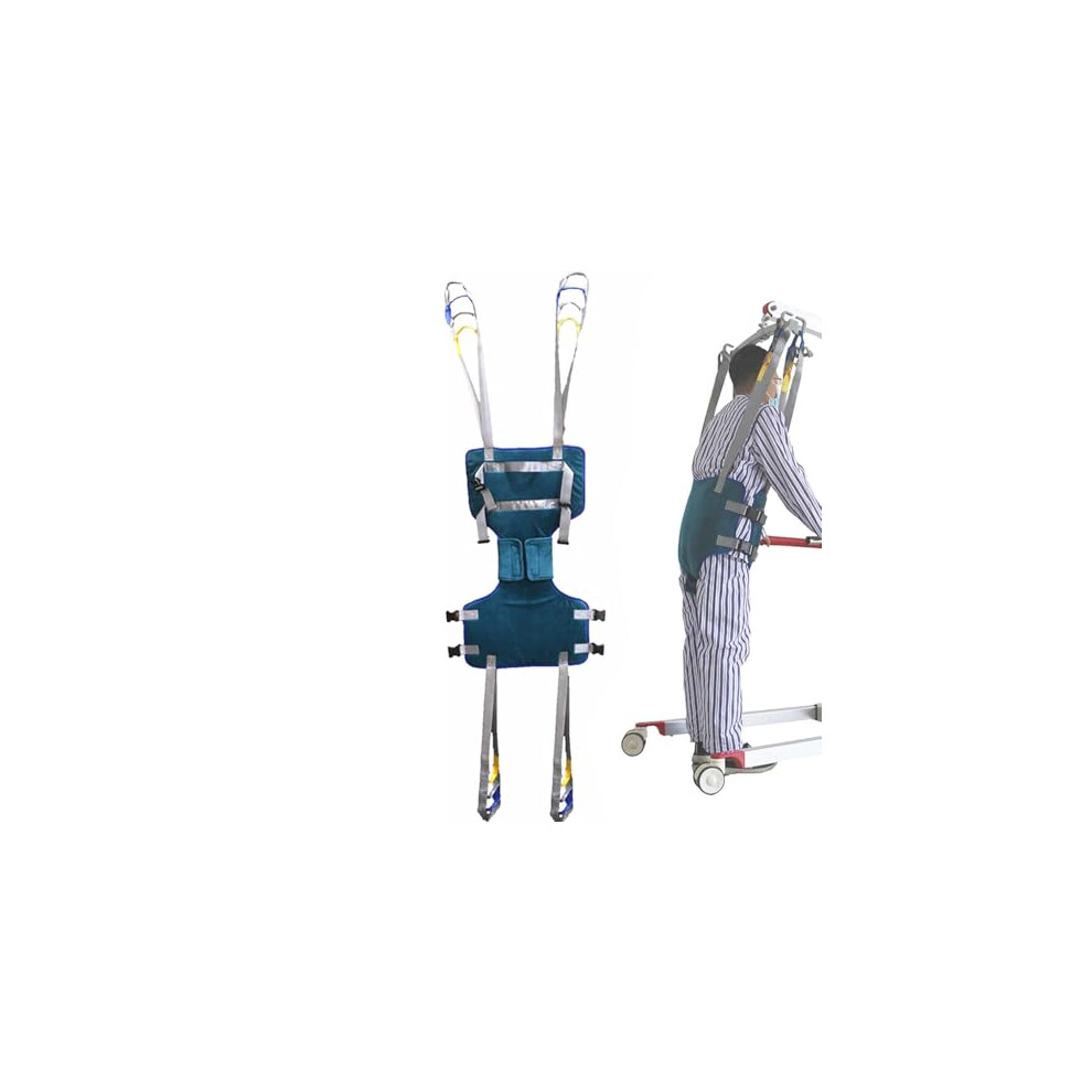 Patient Lift Sling with Adjustable Waist Fit and Breathable Fabric for Senior Walking and Standing Support