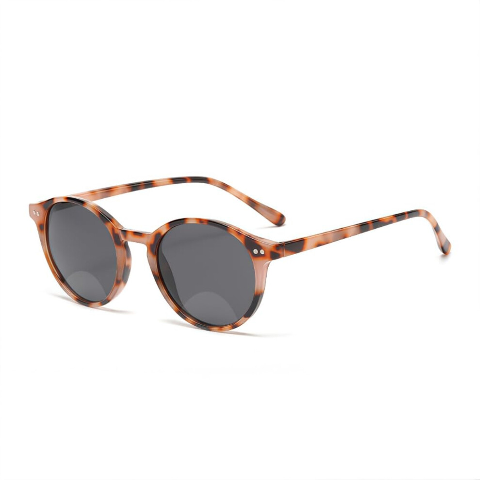 Pink Polarized Bifocal Reading Sunglasses Women Men Uv400 Protection Vintage Tortoiseshell 1.0X
