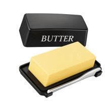 Dishwasher Safe Butter Storage Box Combines Builts In-Black