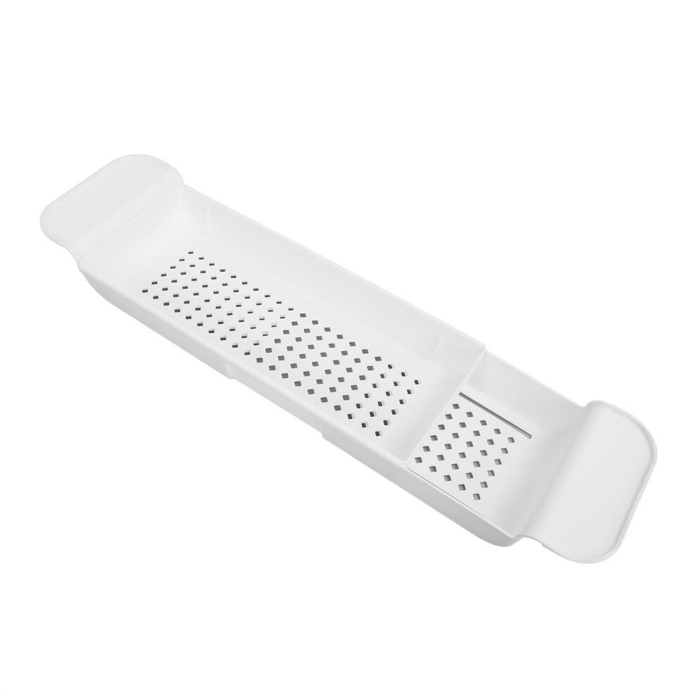 Expandable Plastic Bath Shelf, Adjustable 556-788mm Storage Caddy