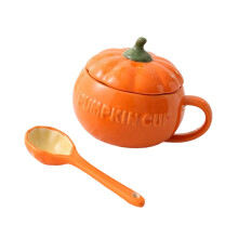 Halloween Ceramic Pumpkin Mug Elegant Heat Resistant-02 small