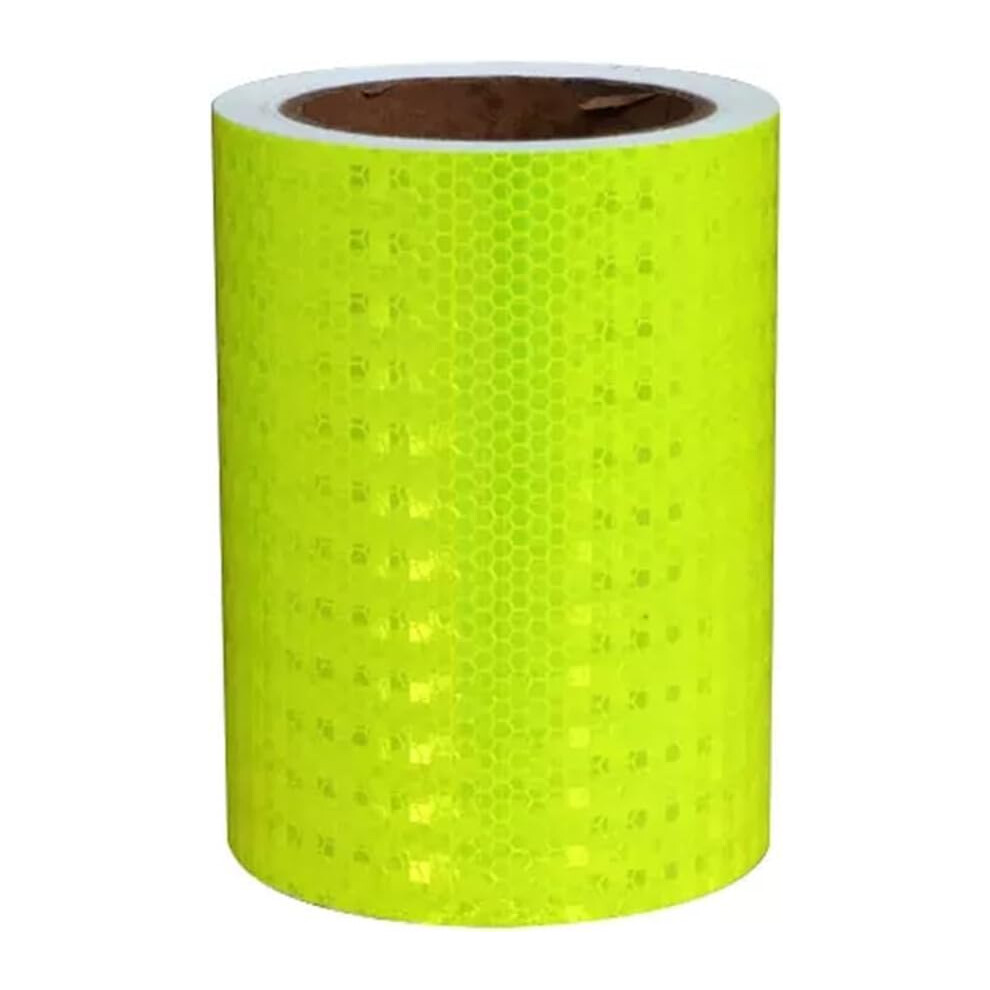 Bright Reflective Safety Tape 15Cm X 10M Visibility Durable Pvc Adhesive For Vehicles Yellow 9073542567455