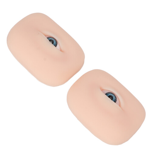 Flexible Silicone Eye Model for Makeup, Piercing & Practice, Blue 1