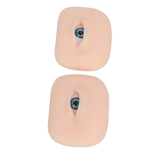 Flexible Silicone Eye Model for Makeup, Piercing & Practice, Blue 2