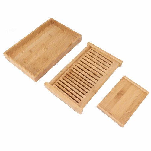 Guide de découpe du pain pliable en bambou