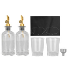 Distributeur de bain de bouche en verre 350 ml avec bec verseur