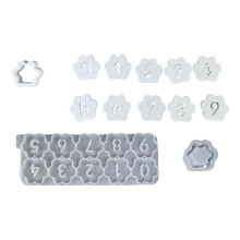 Moule en Silicone pour photophores, numéro de pattes de chien,