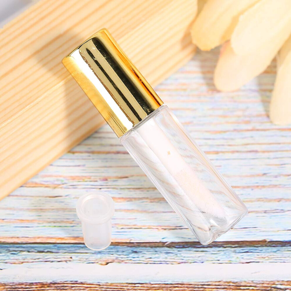Clear 45Pcs Mini Empty Lip Gloss Tubes With Brush, Leakproof Refillable Lip Balm Containers 12Ml
