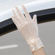 (03a) Summer Women Sunscreen Gloves Ice Silk Lace