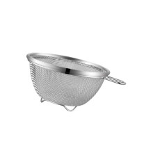 Sieb aus Edelstahlgewebe, Salatschüssel zum Waschen, Abtropfen-4
