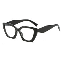 2.0x Blue Light Blocking Reading Glasses for Women, Trendy Black Frame with Spring Hinge Comfort