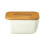 The Just Slate Company Spread Joy White Butter Dish 1