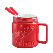 Elegant Chocolate Fondue Cup Heat Resistant Ceramic Melting Mug