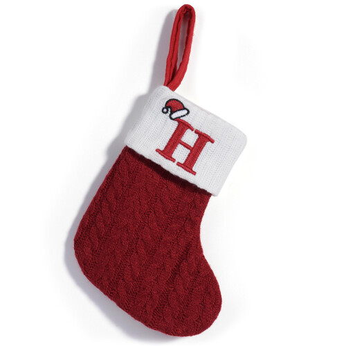 Aangepaste kerstbrief kous textieldecors voor open haarden-H