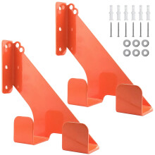 Garage Tool Storage Hooks, 2 Pack Heavy Duty Chainsaw Wall Mount with Padded Double U Hooks, 150lb Capacity