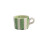 Selbrae House Green Stripe Ceramic Espresso Cup 1